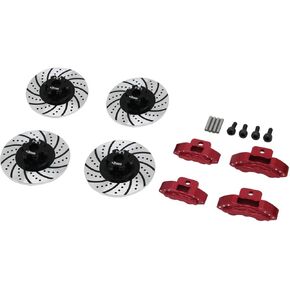 Hot Racing TRF10P202 Brake Disc Red Caliper +2mm Hex 4-Tec 2.0 3.0