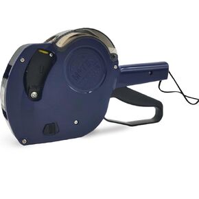 MOTEX MX-5500 إصدار جديد 1 خط 8 أرقام مسدس الأسعار-تم تحميله مسبقًا 1000 ملصق ملصق أبيض و inker محمّل مسبقًا مع إعادة ملء الحبر 1-لمتجر البقالة ، متجر البيع بالتجزئة ، بيع المرآب (أصفر)