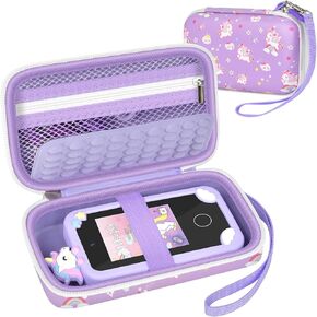 ANKHOH KIDS SMARTH CASE متوافقة مع Luyiilo/لـ Yosfeng/for Weoluli/for Luoba/for Kikidex Toddler Girl Boys Mobile Home ، Holding Games Learning Player Storage حامل (مربع فقط)