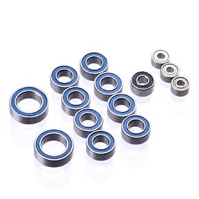Blue Rubber Sealed Precision Ball Bearings Kit for 1/24 Buggy Losi Micro-B Upgrades Replace Parts