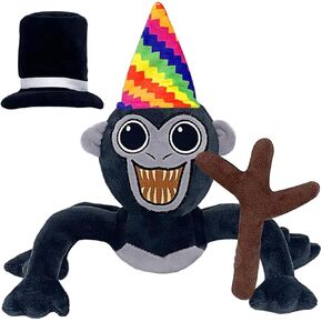 Yhan Monkey Monkey Plush Plush Pottive ، لعبة غوريلا مستوحاة من الأرجوحة لعشاق اللعبة ، للأطفال والكبار - عيد ميلاد ، عيد ميلاد ، عيد الفصح