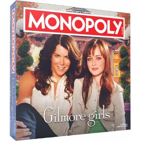 Monopoly: Gilmore Girls ، Buy ، Sell & Trade Stars Hollow Forms ، تشمل 6 رموز قابلة للتحصيل مثل Coffee Cup & Luke's Hat ، لعبة ممتعة للجماهير والعائلات ، Gilmore Girls Merchandise الرسمية