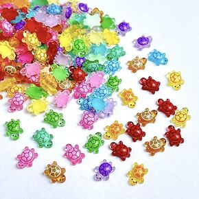 200pack Glow in the Dark Turtle Sompurines - مصغرات راتنجات صديقة للبيئة لحرف DIY ، ديكور حديقة خرافية ، إكسسوارات دمية وتصميم المناظر الطبيعية terrarium
