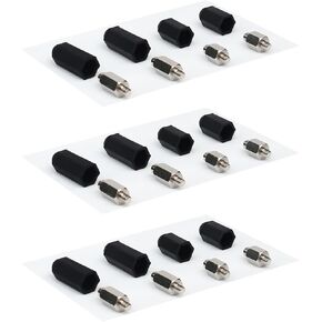 Petjoy Bark Collar Accessories (منشورات موصلة معدنية وأغطية مطاطية) - طوول ، 3 مجموعات ، متوافقة مع مستقبل الطراز 523