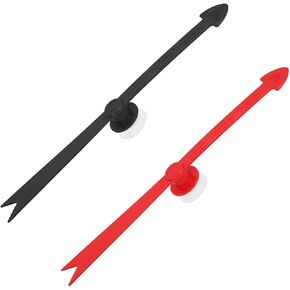 2pcs الدوار السهم كبير ، أسود لعبة بلاستيكية قابلة للفصل سهم سهم سهم مع كأس شفط قوة شفط قوية للعبة مشاركة في لوحة الحفلات المنزل