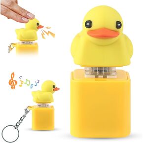 Quacking Duck keychain ducking toy toy ، keycaps buck keycaps ducl