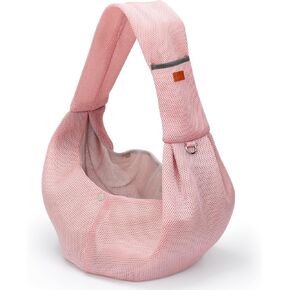 Skycase Pet Dog Sling Carrier ، حقيبة ناعمة للتنفس للكلاب والقط ، حاملة كلب شبكية مع جيب التخزين وسلسلة المفاتيح ، جرو أساسيات ، من أجل الهواء الطلق ، السفر