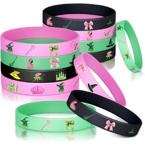 12 PCS Witch Party Forms Favors Supplies Witchy تحت عنوان الأساور الساحرة معصم السيليكون تحت عنوان الأساور الساحرة لحفلات الساحرة لصالح عيد ميلاد الساحرة.