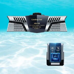 Carefree Fish Aquarium Heater PTC Ceramic Digital Double Heating Rods The Safest Most Accurate and Fastest Heater for Fish Tank 200W