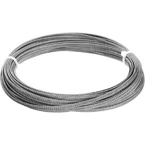 PATIKIL 66 Feet Spiral 304 Stainless Steel Boning, Flat Metal Corset Boning with 32 Steel Boning Tips for Corset Lacing Costume Hoop Skirt Making Supplies(6mm Wide)