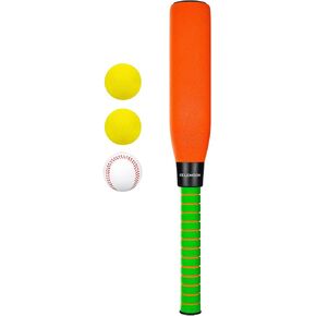 Ultra Soft 22 Inch Kids Foam Baseball Bat Toys with 4 Balls Gift for Children Toddlers Boys Girls Age 3-5-8 Outdoor Indoor Sport T Ball Game Playing,Pink