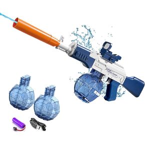 Electric Water Gun for Kids Adults - Automatic Water Gun with up to 32 Ft Long Range, Summer Outdoor Beach Swimming Pool Party Toys