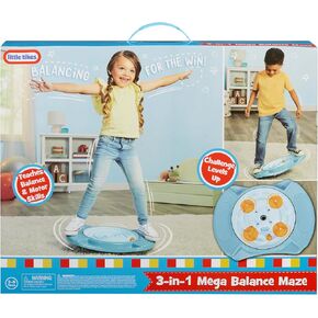 Little Tikes 3-in-1 Mega Balance Maze ، داخلي/خارجي ، توازن ومهارات حركية ، اللعب النشط ، للبنين والبنات الذين تتراوح أعمارهم بين 3 سنوات