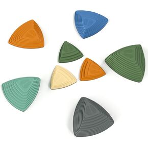 Gentle Monster Stepping Stones for Kids 11 PCS Toddler Toys Clocks Indoor and Outdoor Balance ، والتنسيق ، والتوازن ، ولعب مهارات القوة الحسية للأطفال الصغار 3 4 5 5 7 7 سنوات