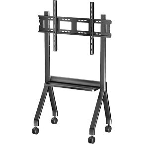 65'' Interactive Whiteboard Portable Stand, Four Lockable Wheels, Sleek Design for The Modern Office or Classroom