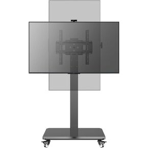 Mobile TV Cart Rolling TV Stand for 26 to 65 Inch TVs, Landscape to Portrait Rotating, Height Adjustable Portable Floor TV Stand with Locking Wheels Hold Up to 110 Lbs Max VESA 400x400mm in Kuwait