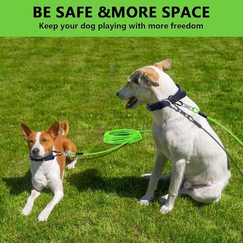 الكلب الكابل الكابل 10ft-5f-500 رطل ، والكلب الشاق ، والبطاب في الفناء مع خطاف دوارة ، وخط القمدة الكلاب الصغيرة الصغيرة لخارج ، الصدأ مضغ الكلاب تشغيل الكابل للتخييم في الهواء الطلق (البط البري ، 10 أقدام) in Kuwait