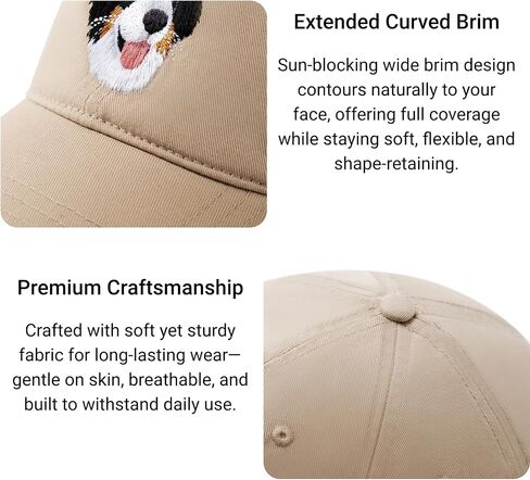 Bernese Mountain Dog Embroidered Hat - Washed Black Cap, Gifts for Bernese Mountain Dog Lovers, Adjustable Cotton Dad Hat for Dog Enthusiasts, Stylish and Comfortable in Saudi Arabia