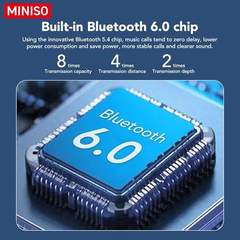 MINISO MS193 AI Translation Earbuds Real Time OWS Wireless Bluetooth Earphones 135 Language Translator Earbuds Open Ear translating Headphones fit iOS & Android for Travel Business Learning in Saudi Arabia