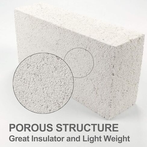 Brick Fire Brick ، ​​2600F تصنيف ، واحد ، 9 "× 4.5" × 2.5 "، 3126p in Kuwait