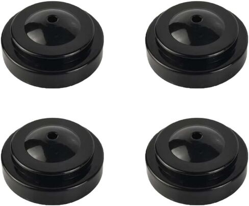 Zigvert 4 Pack 6 Hole Desk Flag Holder,Black Miniature Flag Stands, Six Hole Black Base For 4"x6" 5"x8" Stick Desk Flags, Holders for Almost All Small Mini Flags in Saudi Arabia