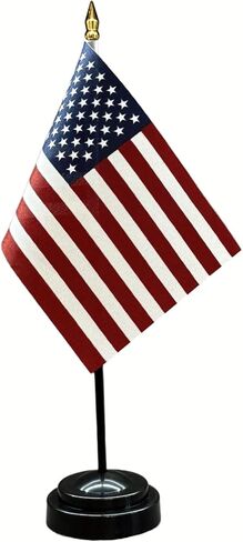 Zigvert 4 Pack 6 Hole Desk Flag Holder,Black Miniature Flag Stands, Six Hole Black Base For 4"x6" 5"x8" Stick Desk Flags, Holders for Almost All Small Mini Flags in Saudi Arabia