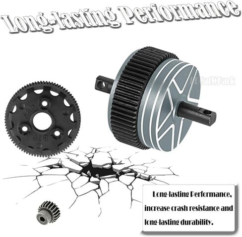 83T 48P Spur Gear w/21T 23T 25T Pinions Gear & Slipper Clutch Differential Case Upgrades Part for 1/10 Slash/Rustler/Stampede/Bandit 2WD (VXL),RC 83T Spur Gear & Diff Hops up,Navy Blue in Saudi Arabia