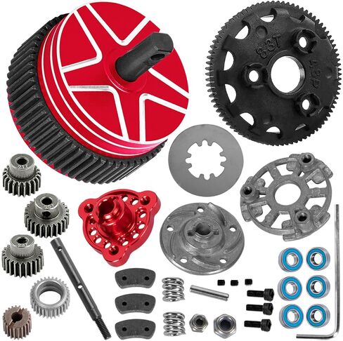 83T 48P Spur Gear w/21T 23T 25T Pinions Gear & Slipper Clutch Differential Case Upgrades Part for 1/10 Slash/Rustler/Stampede/Bandit 2WD (VXL),RC 83T Spur Gear & Diff Hops up,Navy Blue in Saudi Arabia