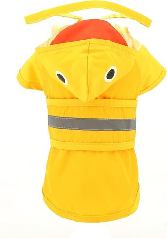 SMALLLEE_LUCKY_STORE Duck Dog Raincoat for Small to Large Dogs, Yellow, XS in Saudi Arabia