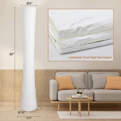 Floor Lamp, 61'' Smart RGB LED Corner Lamp with Music Sync and 16 Million DIY Colors, 3 Color Temperature, APP & Remote Control, Color Changing Standing Floor Lamp for Bedroom Living Room in Kuwait