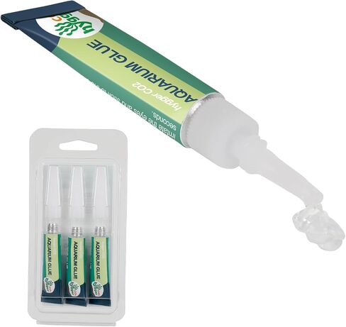 Aquarium Glue, Clear Coral Glue for Plants, Rocks, Moss, Coral, Stone, Wood - Quick Drying, Fish Safe, Freshwater & Saltwater Aquascaping - 5g (2PCS) in Saudi Arabia