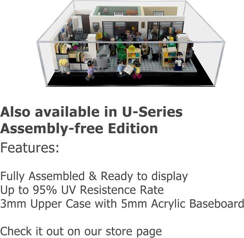 Acrylic Display Case Compatible for Lego The Office #21336, Dustproof Display Case (Case Only) (Lego Sets are NOT Included) in Kuwait