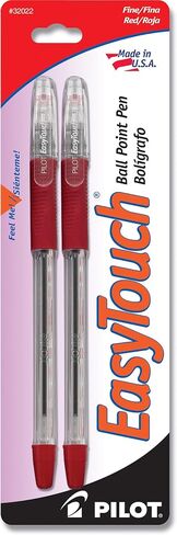 PILOT EasyTouch Ball Point Stick Pens, Fine Point, 2-Pack, Blue Ink (32021) in Saudi Arabia