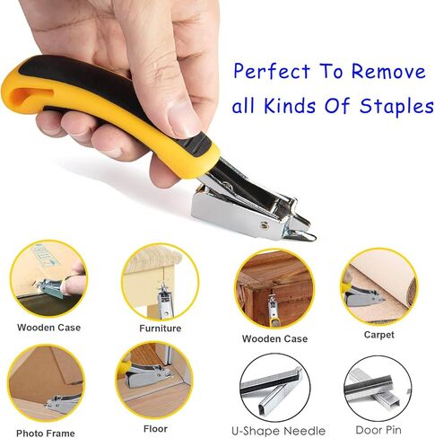3PCS Heavy Duty Staple Remover Kit with Nail Puller, Tack Lifter Multi Tool for Upholstery, Flooring, Wooden Crates, Carpets, Walls, Construction Projects (Ergonomic Grip and Durable Steel) in Kuwait