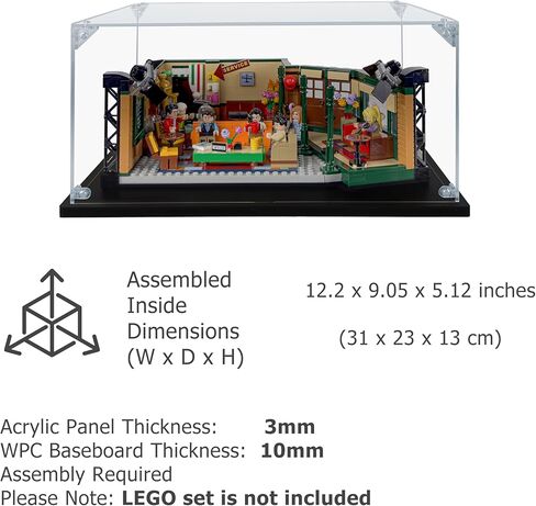 Acrylic Display Case Compatible for Lego The Office #21336, Dustproof Display Case (Case Only) (Lego Sets are NOT Included) in Kuwait