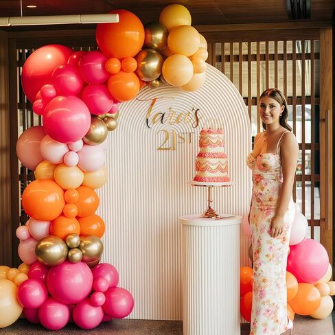 Burnt Orange Fall Balloon Arch Kit with Sage Olive Green Brown Sand Nude Gold Latex Balloons, Coffee Yellow Autumn Balloon Garland Kit for Fall Thanksgiving Autumn Harvest Birthday Party Decorations in Kuwait