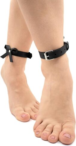 Cute Faux Leather Bow Anklet · Adjustable Ankle Harness · Romantic Gift for Women in Saudi Arabia