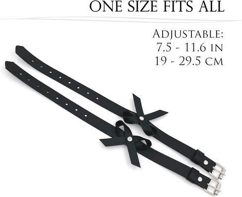 Cute Faux Leather Bow Anklet · Adjustable Ankle Harness · Romantic Gift for Women in Saudi Arabia