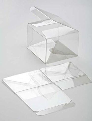 ClearBags 2 x 2 x 2 Small Clear Holiday Gift Boxes | Clear PET Plastic Boxes for Christmas, Weddings, Parties | Party Favor Boxes for Small Ornaments Gifts Candy Cookies | Food Safe | 25 Boxes in Saudi Arabia