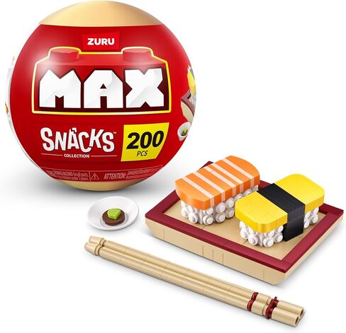 MAX Premium Snacks Building Bricks Collection (Pizza) by ZURU. Building Bricks for Teens, Adults and Collectors. Build, Collect and Display Your Collection of Delicious Snacks! in Saudi Arabia