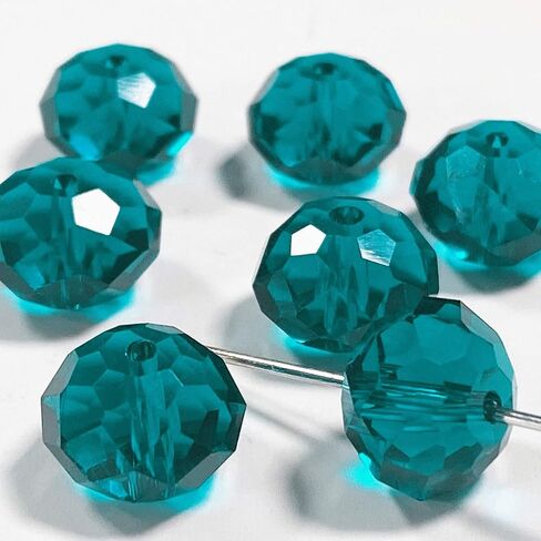 12 مم من الخرز الزجاجي الصافية من الجبال روندل ، حبات شكل المجوهرات DIY أو صنع وتصميم (12 مم ، GB-1007) in Kuwait