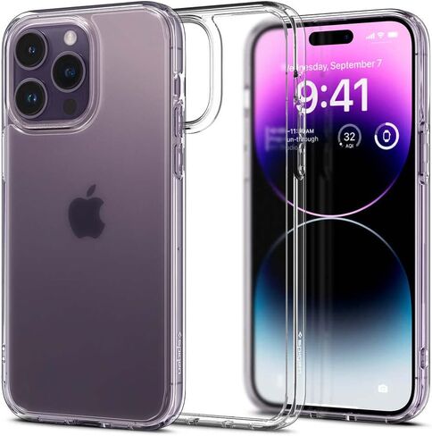 Spigen Ultra Hybrid Designed for iPhone 14 Pro Case (2022) [Anti-Yellowing], [Military-Grade Protection] - Abyss Green in Kuwait