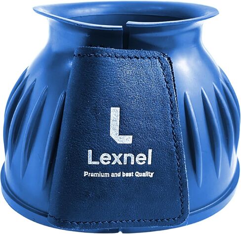 Rubber Horse Bell Boots – Durable Overreach Protection & Secure Hook-and-Loop Closure (L-Purple) in Saudi Arabia