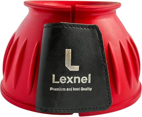Rubber Horse Bell Boots – Durable Overreach Protection & Secure Hook-and-Loop Closure (L-Purple) in Saudi Arabia