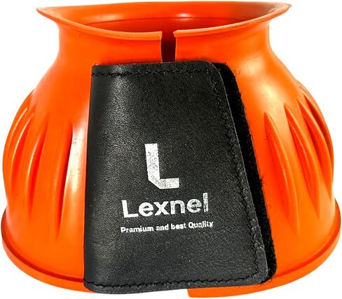 Rubber Horse Bell Boots – Durable Overreach Protection & Secure Hook-and-Loop Closure (L-Purple) in Saudi Arabia