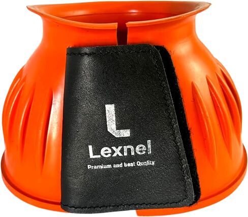 Rubber Horse Bell Boots – Durable Overreach Protection & Secure Hook-and-Loop Closure (L-Purple) in Saudi Arabia