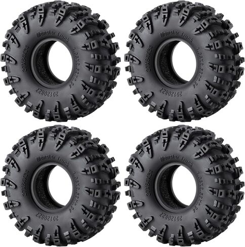 1.1 إطارات 64 مم مطاط ناعم 1.1 إطارات الزاحف إطارات الطين 4pcs ل 1/18 ترقيات RC Crawler Car Trx4m in Kuwait