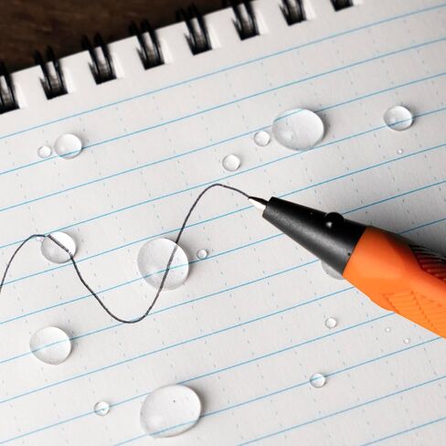 Rite in the Rain Weatherproof Durable Orange Clicker Pen - Black Ink (No. OR11) in Saudi Arabia