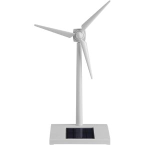 Mini Solar Wind Mill Toy ، 3D Metal Assembly Turbine Turbine Turnmill Model ، لعبة توربينات الرياح على سطح المكتب للأطفال ، زخرفة مكتب ديكور المنزل