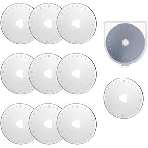 10 PCS Rotary Cutter Rades 45mm Rotary Cutter Replace Blade Rotarys Steflic Steelds Blades Blade Sharm